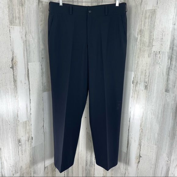 Giorgio Armani Wool Dress Pants Black IT 56 / US 40 Made in Italy - Picture 1 of 12